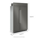 Kitchenaid® 30 Cu. Ft. 48"" Built-In Side-by-Side Refrigerator with Panel-Ready Doors KBSN708MPA