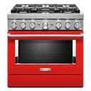 KitchenAid® 36'' Smart Commercial-Style Dual Fuel Range with 6 Burners KFDC506JPA