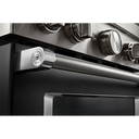 KitchenAid® 36'' Smart Commercial-Style Dual Fuel Range with 6 Burners KFDC506JBK