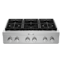 KitchenAid® 36'' 6-Burner Commercial-Style Gas Rangetop KCGC506JSS