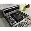 Kitchenaid® 30-Inch 5 Burner Gas Double Oven Convection Range KFGD500ESS