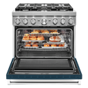 KitchenAid® 36'' Smart Commercial-Style Dual Fuel Range with 6 Burners KFDC506JIB