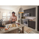 Kitchenaid® 30-Inch 5 Burner Front Control Gas Convection Range with Baking Drawer KSGB900ESS