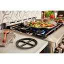 KitchenAid® 30'' Smart Commercial-Style Gas Range with 4 Burners KFGC500JSC