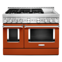 KitchenAid® 48'' Smart Commercial-Style Gas Range with Griddle KFGC558JSC