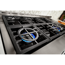 KitchenAid® 48'' Smart Commercial-Style Gas Range with Griddle KFGC558JSC