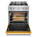 KitchenAid® 30'' Smart Commercial-Style Gas Range with 4 Burners KFGC500JYP