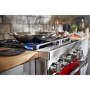 KitchenAid® 30'' Smart Commercial-Style Dual Fuel Range with 4 Burners KFDC500JPA