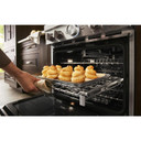 KitchenAid® 30'' Smart Commercial-Style Gas Range with 4 Burners KFGC500JMB