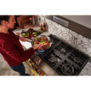 KitchenAid® 48'' Smart Commercial-Style Gas Range with Griddle KFGC558JYP