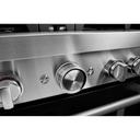 KitchenAid® 30'' Smart Commercial-Style Dual Fuel Range with 4 Burners KFDC500JBK