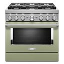 KitchenAid® 36'' Smart Commercial-Style Dual Fuel Range with 6 Burners KFDC506JAV