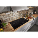 Kitchenaid® 36" Electric Cooktop with 5 Elements and Touch-Activated Controls KCES956KBL