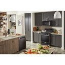 Kitchenaid® 30-Inch 5-Burner Gas Convection Range KFGG500EBS