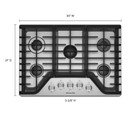 Kitchenaid® 30" 5-Burner Gas Cooktop KCGS350ESS