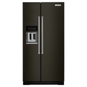 Kitchenaid® 24.8 cu ft. Side-by-Side Refrigerator with Exterior Ice and Water and PrintShield™ Finish KRSF705HBS