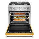 KitchenAid® 30'' Smart Commercial-Style Dual Fuel Range with 4 Burners KFDC500JYP