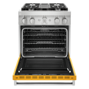 KitchenAid® 30'' Smart Commercial-Style Dual Fuel Range with 4 Burners KFDC500JYP