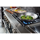 KitchenAid® 48'' Smart Commercial-Style Dual Fuel Range with Griddle KFDC558JBK