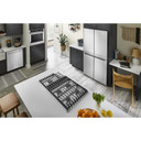 Kitchenaid® 36" 5 Burner Gas Downdraft Cooktop KCGD506GSS