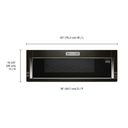 Kitchenaid® 900-Watt Low Profile Microwave Hood Combination YKMLS311HBS