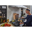 KitchenAid® 48'' 6-Burner Commercial-Style Gas Rangetop with Griddle KCGC558JSS