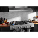 KitchenAid® 48'' 6-Burner Commercial-Style Gas Rangetop with Griddle KCGC558JSS