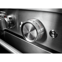 KitchenAid® 30'' Smart Commercial-Style Dual Fuel Range with 4 Burners KFDC500JSS