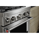 KitchenAid® 30'' Smart Commercial-Style Dual Fuel Range with 4 Burners KFDC500JSS