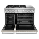 KitchenAid® 48'' Smart Commercial-Style Dual Fuel Range with Griddle KFDC558JMH