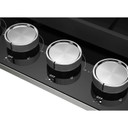 Kitchenaid® 36" Gas-on-Glass Cooktop KCGG536PBL