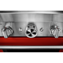 KitchenAid® 30'' Smart Commercial-Style Dual Fuel Range with 4 Burners KFDC500JSC