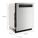Kitchenaid® 44 dBA Dishwasher in PrintShield™ Finish with 360° Max Jets™ Third Rack KDPM604KPS