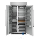 Kitchenaid® 25.5 Cu Ft. 42" Built-In Side-by-Side Refrigerator with PrintShield™ Finish KBSN702MPS Kitchenaid® 25.5 Cu Ft. 42" Built-In Side-by-Side Refrigerator with PrintShield™ Finish KBSN702MPS