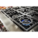 KitchenAid® 48'' Smart Commercial-Style Dual Fuel Range with Griddle KFDC558JPA