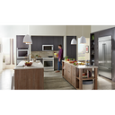 Kitchenaid® 24.2 Cu. Ft. 42 Width Built-In Stainless French Door Refrigerator with Platinum Interior Design KBFN502ESS