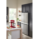 Kitchenaid® 19.4 cu. ft. 36-inch wide Counter-Depth 4-Door Refrigerator with PrintShield™ Finish KRQC506MPS