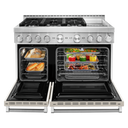 KitchenAid® 48'' Smart Commercial-Style Gas Range with Griddle KFGC558JMH