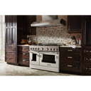 KitchenAid® 48'' Smart Commercial-Style Gas Range with Griddle KFGC558JMH