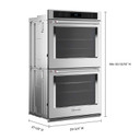 KitchenAid® 30" Double Wall Oven with Air Fry Mode KOED530PSS