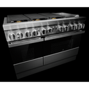 Jennair® NOIR™ 48 Dual-Fuel Professional Range with Chrome-Infused Griddle JDRP548HM