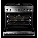 Jennair® NOIR™ 36 Dual-Fuel Professional Range with Gas Grill JDRP636HM