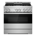 Jennair® NOIR™ 36 Dual-Fuel Professional Range with Gas Grill JDRP636HM