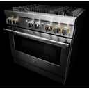 Jennair® RISE™ 36 Dual-Fuel Professional Range with Gas Grill JDRP636HL