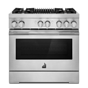 Jennair® RISE™ 36 Dual-Fuel Professional Range with Gas Grill JDRP636HL