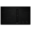 Jennair® 36 Oblivion Glass Electric Radiant Downdraft Cooktop with Tap Touch Controls JED4536KB