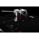 Jennair® 36 Oblivion Glass Electric Radiant Downdraft Cooktop with Tap Touch Controls JED4536KB