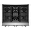 Jennair® 36" NOIR™ Gas Professional-Style Rangetop JGCP436HM