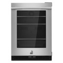 Jennair® RISE™ 24" Under Counter Glass Door Refrigerator, Right Swing JUGFR242HL