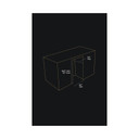 Jennair® Panel-Ready 24" Under Counter Solid Door Refrigerator, Right Swing JURFR242HX